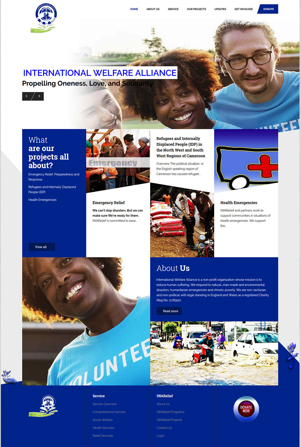 Web Development for IWA Relief UK